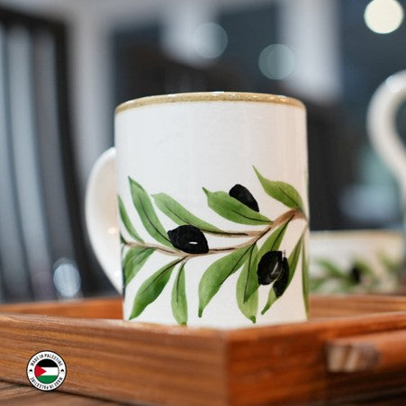 Olive Tree Ceramic Mug from Palestine