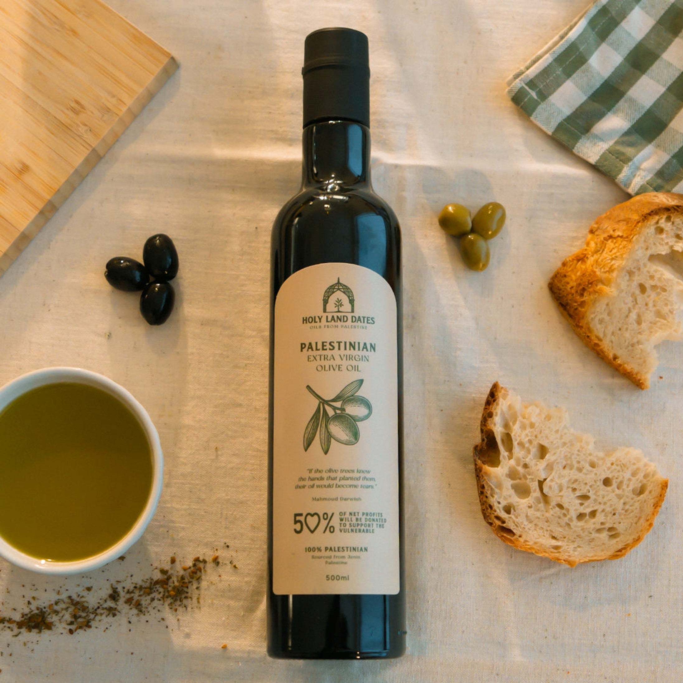 500ml Extra Virgin Olive Oil from Palestine – Muslim Hands Shop