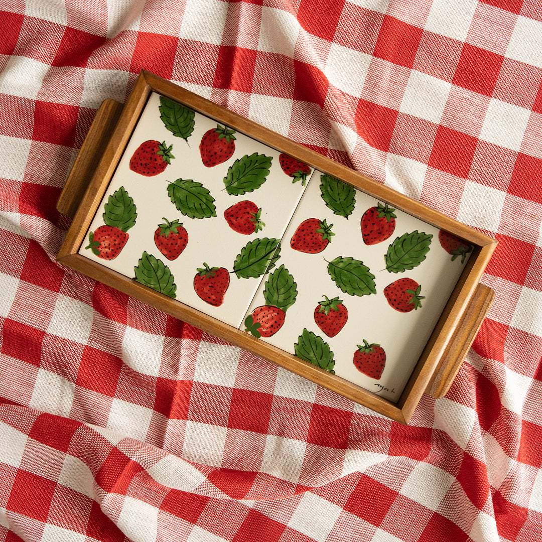 Strawberry Serving Tray (15x30cm)