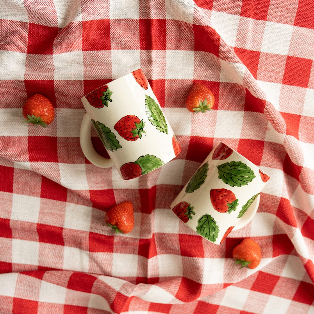 Large Strawberry Mug from Palestine