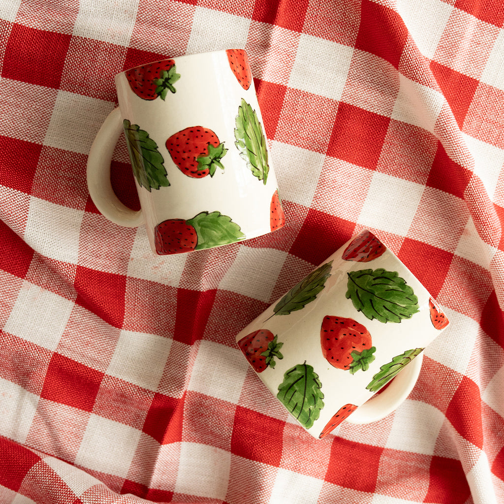 Large Strawberry Mug from Palestine